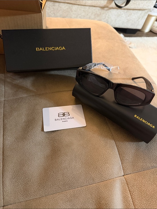 Balenciaga Other - Balenciaga Black Rectangular Men’s Sunglasses
